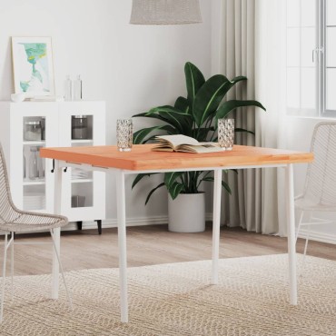 vidaXL Επιφάνεια Τραπεζιού Τετράγωνη 90x90x4cm Μασίφ Ξύλο Οξιάς 1 τεμ.