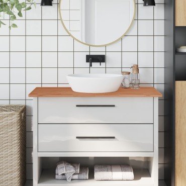vidaXL Πάγκος Μπάνιου 100 x 50 x 1,5 εκ. από Μασίφ Ξύλο Οξιάς