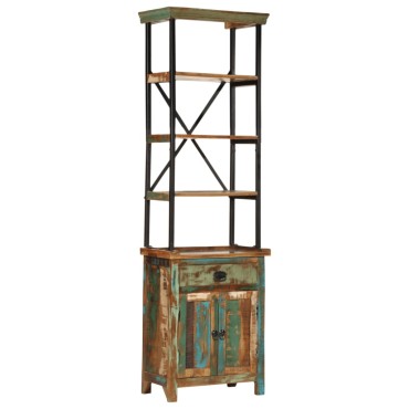 vidaXL Ντουλάπι Ψηλό 55x30x180cm από Μασίφ Ανακυκλωμένο Ξύλο 1 τεμ.