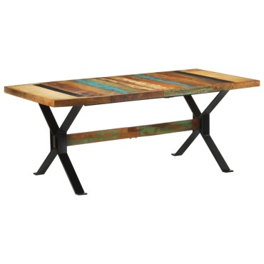 vidaXL Τραπεζαρία 180x90x73cm από Μασίφ Ανακυκλωμένο Ξύλο 1 τεμ.