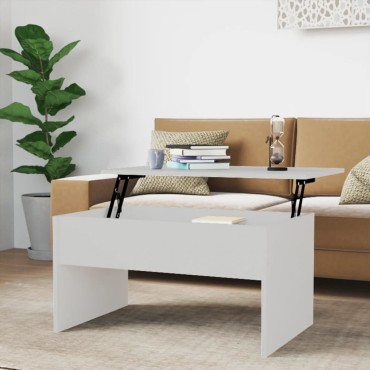 vidaXL Τραπεζάκι Σαλονιού Λευκό 80x50,5x41,5cm Επεξεργ. Ξύλο 1 τεμ.