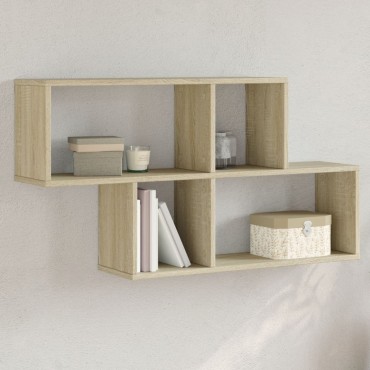 vidaXL Ράφι Τοίχου Sonoma Δρυς 100x20x53cm από Επεξεργασμένο Ξύλο 1 τεμ.