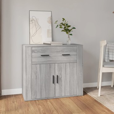 vidaXL Ντουλάπι Γκρι Sonoma 80x33x70cm από Επεξεργασμένο Ξύλο 1 τεμ.