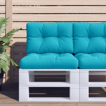 vidaXL Μαξιλάρι Παλέτας Τιρκουάζ 60x40x12cm Υφασμάτινο