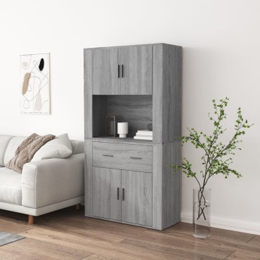 vidaXL Ντουλάπι Γκρι Sonoma από Επεξεργασμένο Ξύλο 80x33x70cm 1 τεμ.