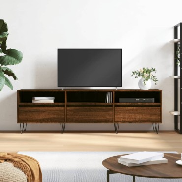 vidaXL Έπιπλο Τηλεόρασης Καφέ Δρυς 150x30x44,5cm Επεξεργασμένο Ξύλο
