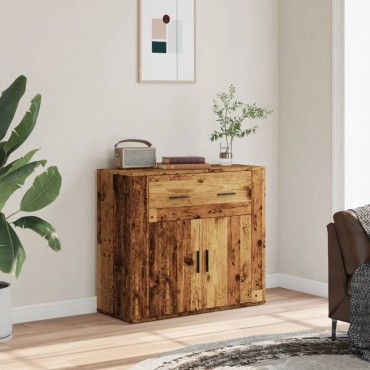 vidaXL Συρταριέρα Όψη Παλαιού Ξύλου 80x33x70cm Επεξεργασμένο Ξύλο 1 τεμ.