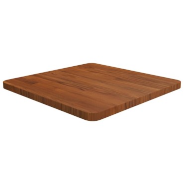 vidaXL Επιφάνεια Τραπεζιού Τετράγωνη Σκ. Καφέ 50x50x2,5cm Ξύλο Δρυς 1 τεμ.