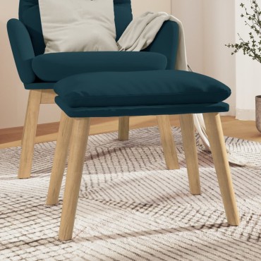 vidaXL Υποπόδιο Μπλε 45x29,5x35cm Βελούδινο 1 τεμ.