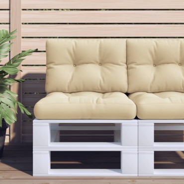 vidaXL Μαξιλάρι Παλέτας Μπεζ 60x40x12cm Υφασμάτινο