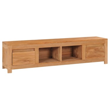 vidaXL Έπιπλο Τηλεόρασης 115x30x35cm από Μασίφ Ξύλο Teak
