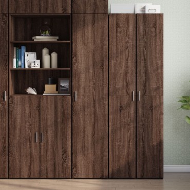 vidaXL Ντουλάπι Καφέ Δρυς 40x42,5x185cm από Επεξεργασμένο Ξύλο 1 τεμ.