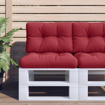 vidaXL Μαξιλάρι Παλέτας Μπορτντό 60 x 40 x 12 εκ. Υφασμάτινο