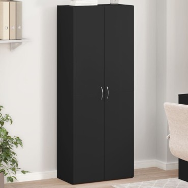 vidaXL Αρχειοθήκη Μαύρη 60x32x153cm από Επεξεργασμένο Ξύλο 1 τεμ.