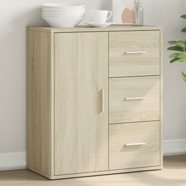 vidaXL Βοηθητικό Ντουλάπι Sonoma Δρυς 60x31x70cm Επεξεργασμένο Ξύλο 1 τεμ.
