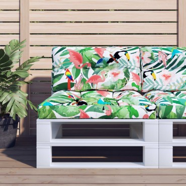 vidaXL Μαξιλάρι Παλέτας Πολύχρωμο 70x40x12cm Υφασμάτινο