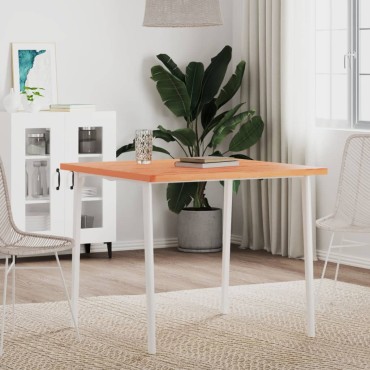 vidaXL Επιφάνεια Τραπεζιού Τετράγωνη 80x80x2,5cm Μασίφ Ξύλο Οξιάς 1 τεμ.
