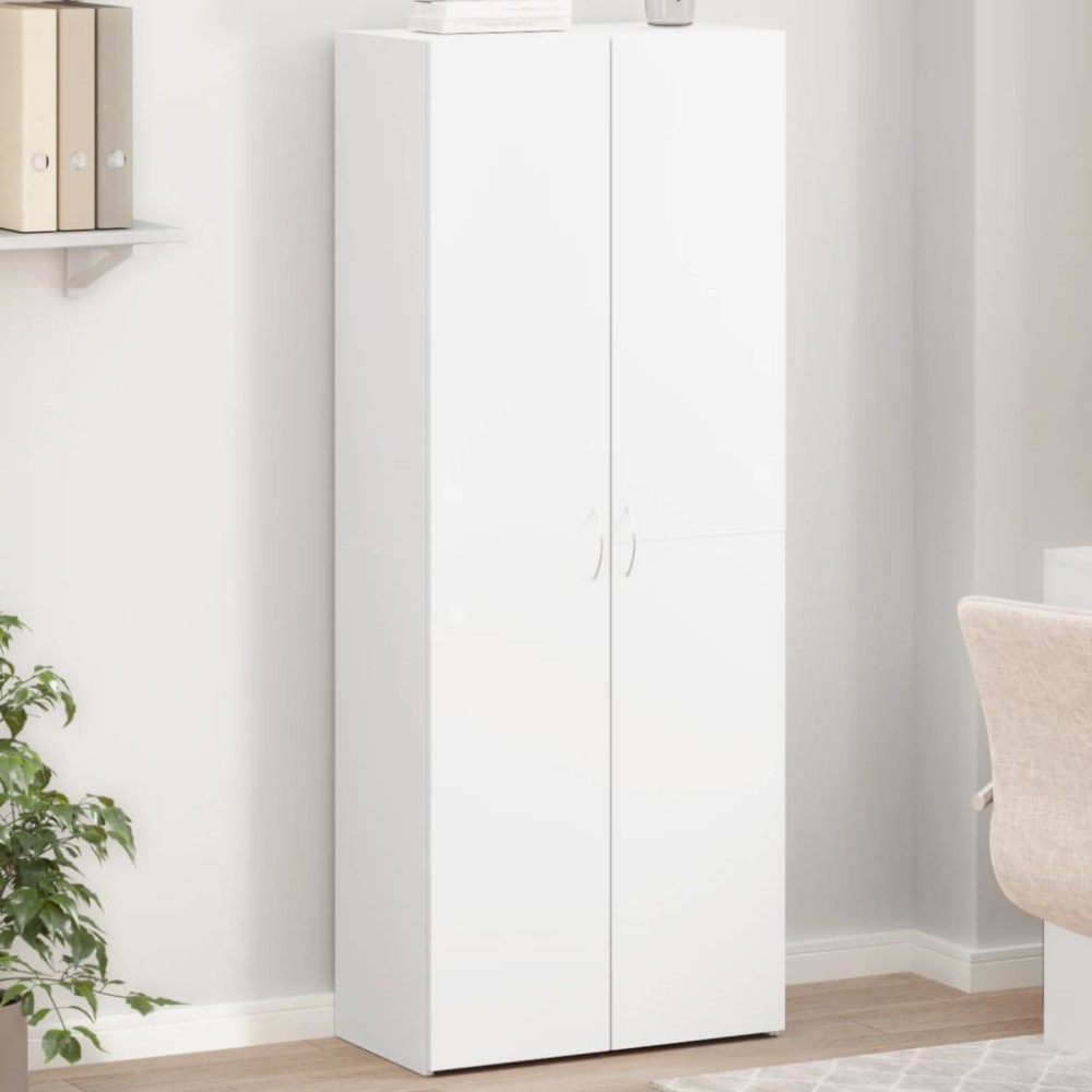 vidaXL Αρχειοθήκη Λευκή 60x32x153cm από Επεξεργασμένο Ξύλο 1 τεμ.