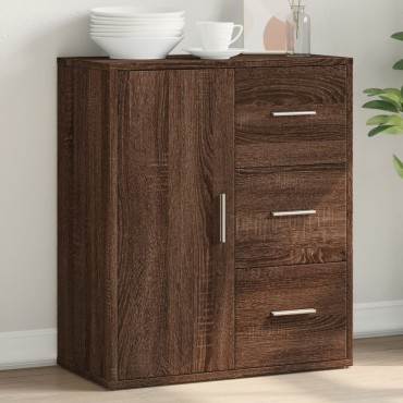 vidaXL Βοηθητικό Ντουλάπι Καφέ Δρυς 60x31x70cm από Επεξεργασμένο Ξύλο 1 τεμ.