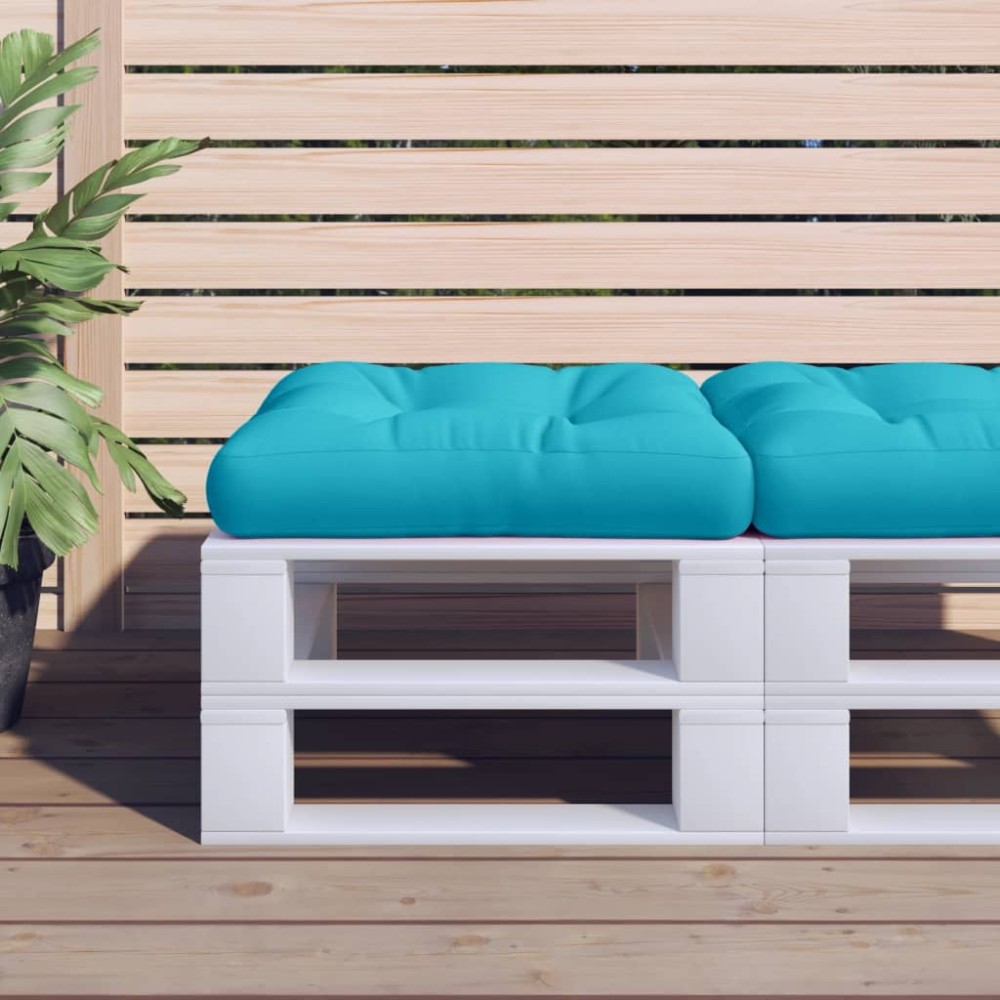 vidaXL Μαξιλάρι Παλέτας Τιρκουάζ 50x50x12cm Υφασμάτινο