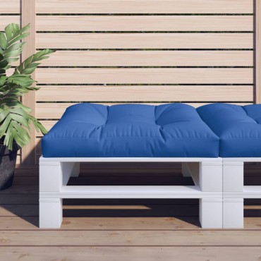 vidaXL Μαξιλάρι Καναπέ Παλέτας Μπλε Ρουά 70x70x12cm