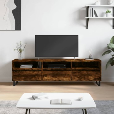 vidaXL Έπιπλο Τηλεόρασης Καπνιστή Δρυς 150x30x44,5cm Επεξ. Ξύλο
