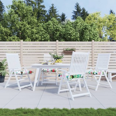 vidaXL Μαξιλάρια Καρέκλας 2 τεμ. Πολύχρωμα 40x40x7cm Υφασμάτινα