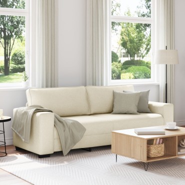 vidaXL Καναπές 3 Θέσεων από Λινό 221x77x82cm