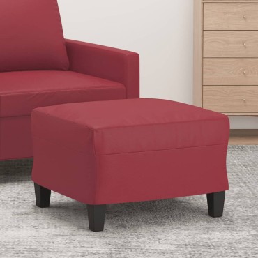 vidaXL Υποπόδιο Μπορντό 60x50x41cm από Συνθετικό Δέρμα 1 τεμ.