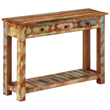 vidaXL Τραπέζι Κονσόλα 110x30x76cm από Μασίφ Ανακυκλωμένο Ξύλο 1 τεμ.