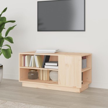 vidaXL Έπιπλο Τηλεόρασης 80x35x40,5cm από Μασίφ Ξύλο Πεύκου