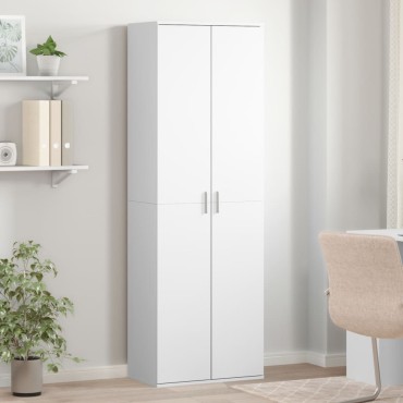 vidaXL Ντουλάπα Λευκή 60x35x180cm από Επεξ. Ξύλο 1 τεμ.
