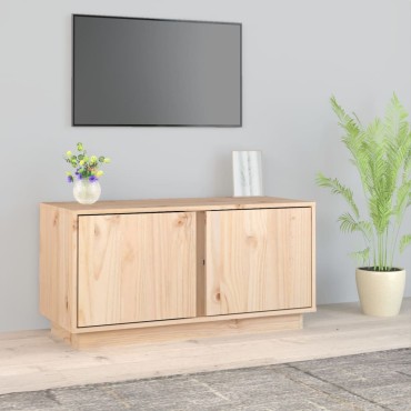 vidaXL Έπιπλο Τηλεόρασης 80x35x40,5cm από Μασίφ Ξύλο Πεύκου