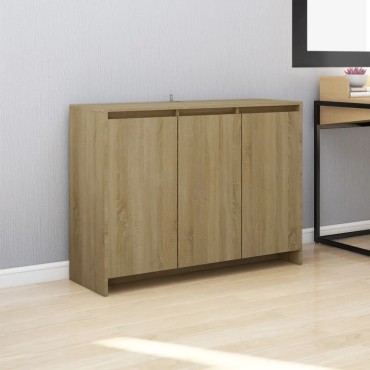 vidaXL Μπουφές Sonoma Δρυς 102x33x75cm Επεξεργασμένο Ξύλο 1 τεμ.