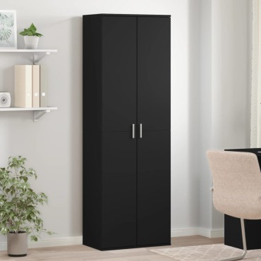 vidaXL Ντουλάπα Μαύρη 60x35x180cm από Επεξ. Ξύλο 1 τεμ.