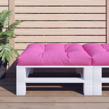 vidaXL Μαξιλάρι Παλέτας Ροζ 70x70x12cm Υφασμάτινο