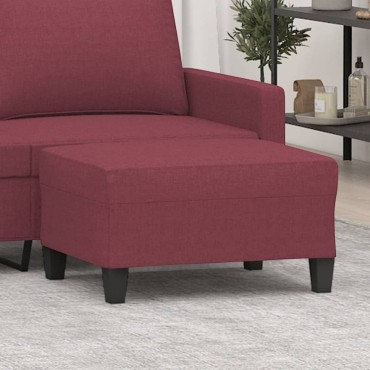 vidaXL Υποπόδιο Μπορντό 70x55x41cm Υφασμάτινο 1 τεμ.