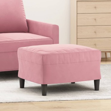 vidaXL Υποπόδιο Μαύρο 60x50x41cm Βελούδινο 1 τεμ.