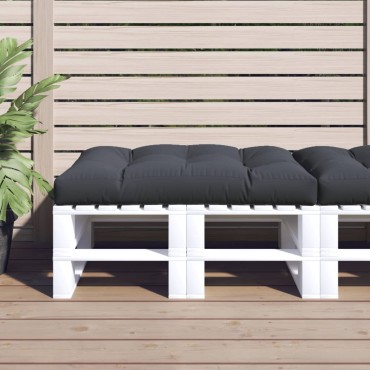 vidaXL Μαξιλάρι Παλέτας Ανθρακί 120x80x12cm Υφασμάτινο