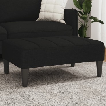 vidaXL Υποπόδιο Μαύρο 77x55x31cm Υφασμάτινο 1 τεμ.