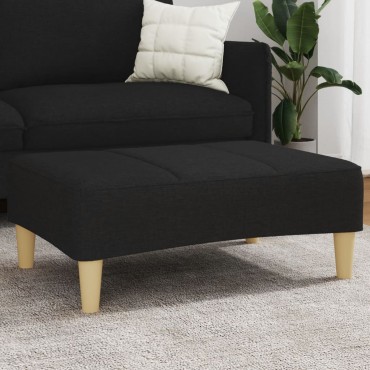 vidaXL Υποπόδιο Μαύρο 77x55x31cm Υφασμάτινο 1 τεμ.