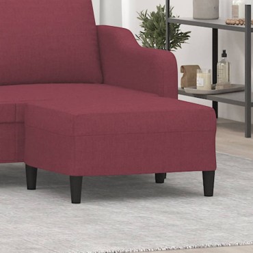 vidaXL Υποπόδιο Μπορντό 70x55x41cm Υφασμάτινο 1 τεμ.