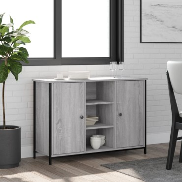 vidaXL Μπουφές Γκρι Sonoma 100x35x70cm από Επεξεργασμένο Ξύλο 1 τεμ.