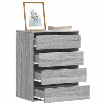 vidaXL Συρταριέρα Γκρι Sonoma 60x41x76cm από Επεξεργ. Ξύλο 1 τεμ.