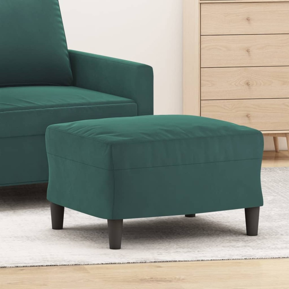 vidaXL Υποπόδιο Σκούρο Πράσινο 60x50x 41cm Βελούδινο 1 τεμ.