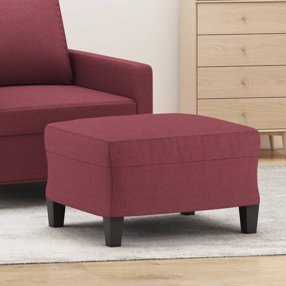 vidaXL Υποπόδιο Μπορντό60x50x41cm Υφασμάτινο 1 τεμ.