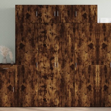 vidaXL Ντουλάπα Καπνιστή Δρυς 80x42,5x185cm από Επεξεργασμένο Ξύλο 1 τεμ.