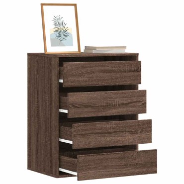vidaXL Συρταριέρα Καφέ Δρυς 60x41x76cm από Επεξεργ. Ξύλο 1 τεμ.