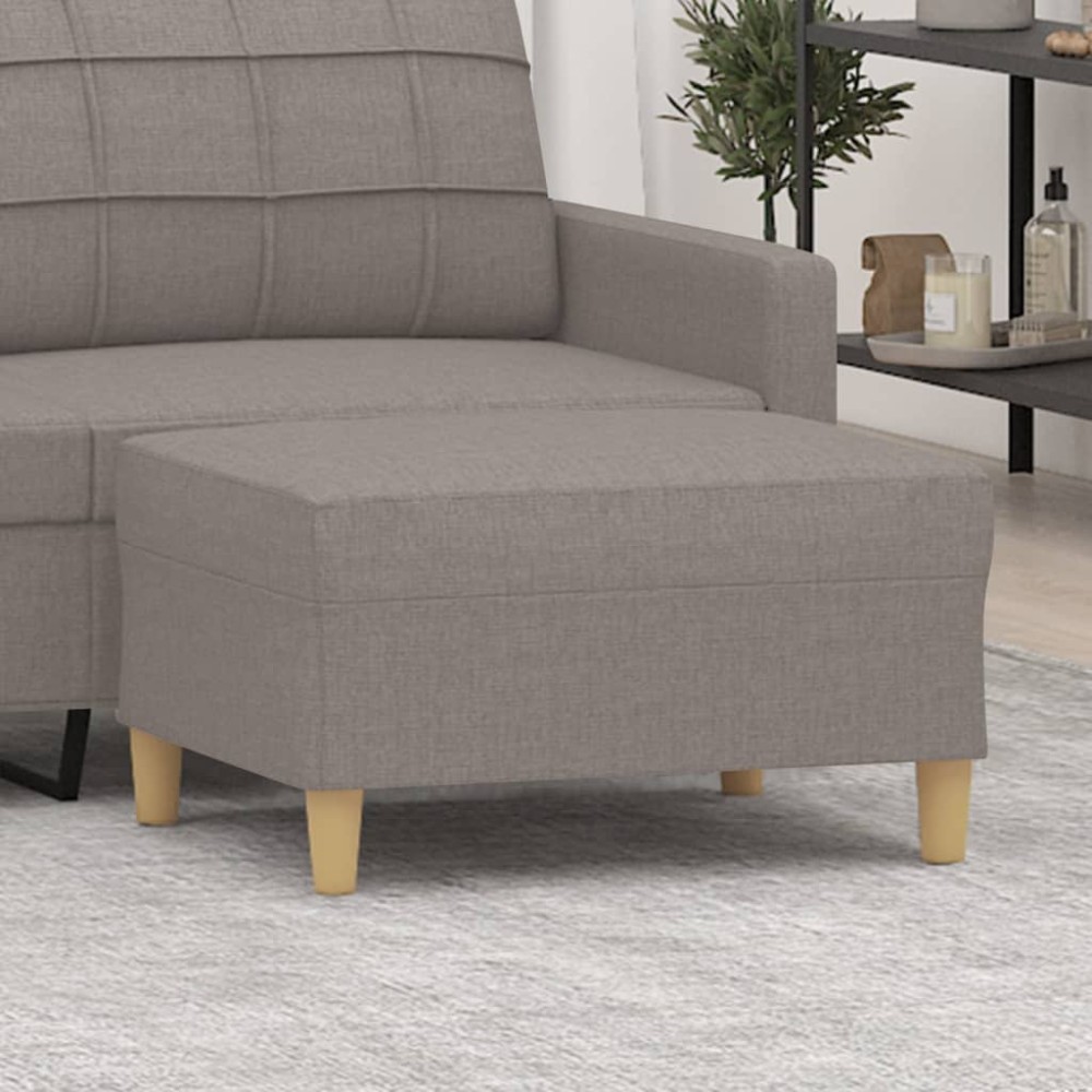 vidaXL Υποπόδιο Taupe 70x55x41cm Υφασμάτινο 1 τεμ.