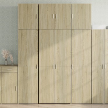vidaXL Ντουλάπι Sonoma Δρυς 80x42,5x249cm από Επεξεργασμένο Ξύλο 1 τεμ.